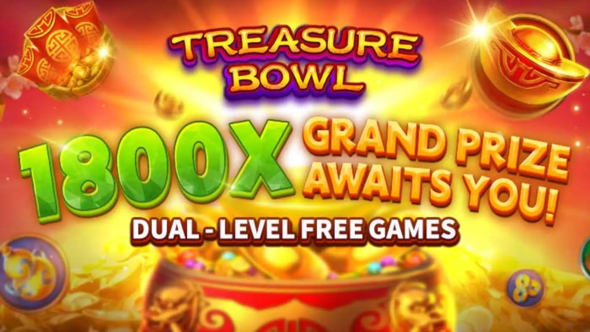 Multiplicadores Treasure Bowl trello777 - 7777x Máximo com Tigela Dourada